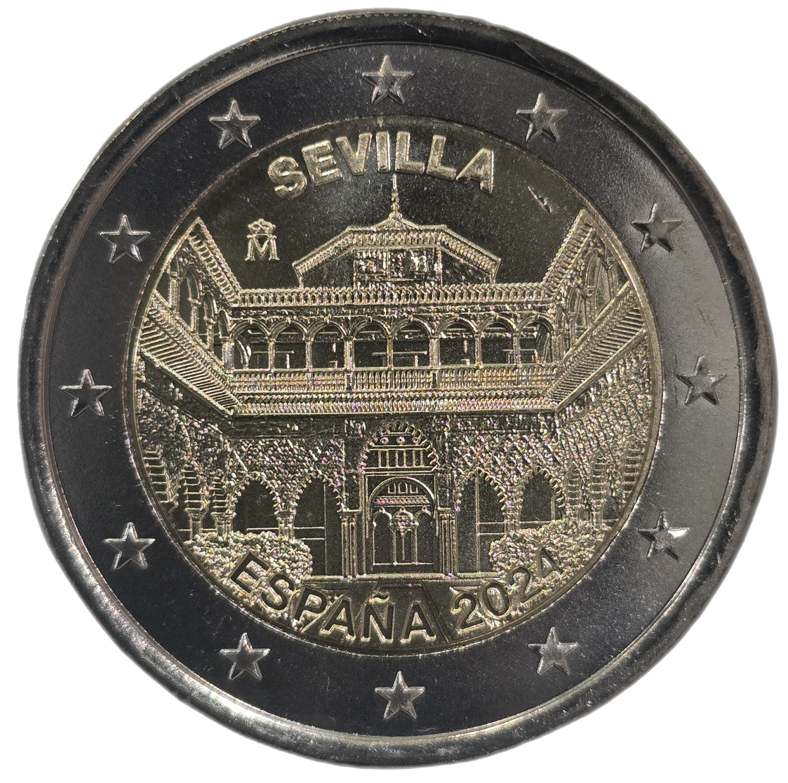 2 euros conmemorativa Patrimonio Mundial, Catedral, Alcázar y Archivo de Indias de Sevilla